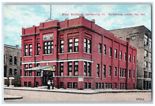 View Of Elks' Building Lodge No. 894 Galesburg Illinois IL Antique Postcard picture