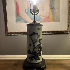 Vintage Chinese Famille Rose Porcelain Vase Lamp, ArtDeco Table Lamp Base Only picture