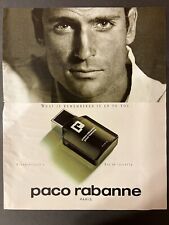 Vtg 1992 Rolling Stone Paco Rabanne Paris Men's Cologne Ad Bloomingdale's picture