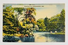 Greetings From Roachdale, Indiana Vintage Postcard Landscape picture