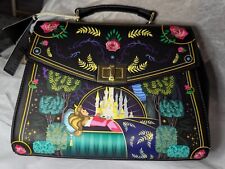 Loungefly Disney Sleeping Beauty Aurora Folkart Handbag  W/ Shoulder  Strap NW T picture