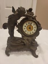 Antique Ansonia Empire Style Cherub Mantel Clock Ansonia Mantel Decor Not Workin picture