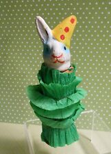 Germany Easter Bunny Rabbit in a Cabbage Candy Container - German, Mache picture
