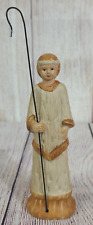 Vintage JC Penney Home Rustic Nativity Replacement Shepard Figurine Cream 6