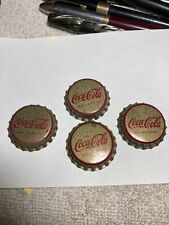 1940's Unused pre WWII Era Coca Cola Crown Bottle Caps Cork Bottoms lot of 4. picture