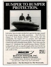 1993 BOSTON WHALER Impact 21' soft-sided workboat Rockland MA Vintage Print Ad picture