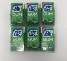 6x Tic Tac Gum Spearmint Sugar Free Discontinued Collectible 2019 picture