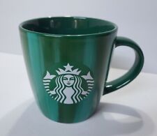 Nice 2022 STARBUCKS Green Brush Stroke Coffee Mug Cup 12 oz Holiday picture