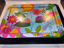 1980s-1990s, vintage, child kid family friendly, metal tv tray, used  picture