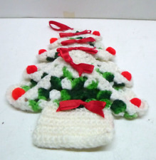 Vintage Christmas Tree Ornament Crochet  9.5
