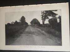 1913 photo plate ☆ New macadam road town of Canandaigua Ontario County New York picture