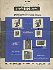 VTG 1938 SIMPLEX SOUND SYSTEM SPECS FOR MOVIE THEATERS/AMPS/SPEAKERS/PRICES/PICS picture