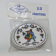 Vintage NEW - Bergquists Imports 12 Swedish Paper Coasters -Fancy picture
