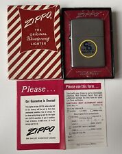 VINTAGE 1954/5 ZIPPO C AND O FOR PROGRESS PAT.2517191 PAT PEND. CANDY STRIPE BOX picture