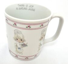 Precious Moments 1986 There Is Joy In Serving Jesus Coffee Mug Cup picture