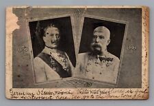 Kaiser Wilhelm Kaiser Franz Joseph Vienna Austria to Stratford CT c1903 Postcard picture