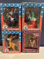 Wubbulous World of Dr Seuss Christmas Tree Ornament Lot 4 Cat in the Hat Grinch picture