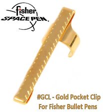 Fisher Space Pens #GCL / Bullet Series Gold Pocket Clip picture