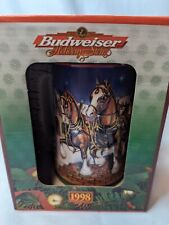 Vintage 1998 Budweiser Beer Holiday Stein  picture