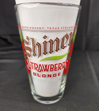 Shiner Strawberry Blonde Seasonal Beer Pint Glass Ripe for the Drinking New 16oz picture