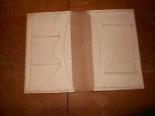 Hand Sewn German WWII Wallet Type II, Soldbuch, tan, new, US made, Suit Wallet picture