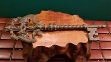Massive Cast Iron Skeleton Key Victorian Medieval Gothic Dungeon 9.5