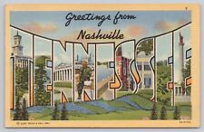 Nashville Tennessee, Large Letter Greetings, Vintage Postcard picture