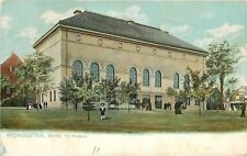 Worcester Massachusetts~Kid Stands In Front of Art Museum~1910 TUCK Postcard picture