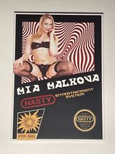 Mia Malkova Nasty 1/1 One Of One Custom Trading Card picture