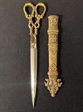 Antique GERMAN Scissors Dagger -19th Century 'Kiel' Romantic -Old -Victorian picture
