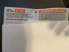 Home Depot Coupon 10% off picture