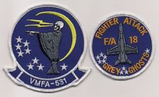 USMC VMFA-531 GREY GHOSTS patch set F/A-18 HORNET FIGHTER - ATTACK SQN picture