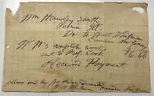 Walt Whitman TWICE Signed Document Receipt Leaves Of Grass Rare Historical picture