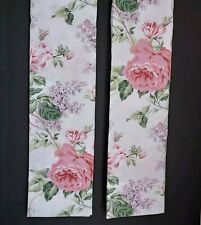 Vintage Cannon Galleria King Pillowcases Lilac & Rose Floral No Iron Percale NEW picture