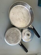 Vintage Set Magnalite 1 1/2 quart Sauce Pan & Lid plus a 9” frying pan picture