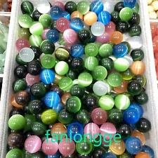 20pc Wholesale mixed Cat's eye Ball Quartz Crystal Sphere Gem Healing 20mm picture