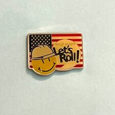 Vintage Walmart Let's Roll Souvenir Pin Associate Employee Smiley picture