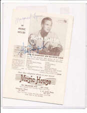 Harry Belafonte Signed 1956 concert program bxs picture