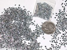 100pc+ lot bag of chaton foiled 2mm clear silver crystal filler fairy glitter picture