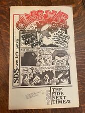 SDS New Left Notes Newspaper 1969 Underground Class War Comix Bring The War Home picture