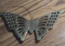 Vintage Solid Brass Butterfly Wall Decoration picture