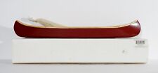 Miniature Wooden Canoe with Paddles Burgundy 19
