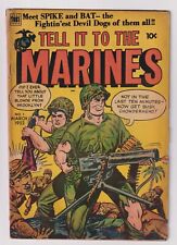 Tell It To The Marines #1 (1952) GD/VG 3.0 Toby Press Charles Verral Story picture
