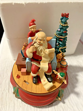 Vintage 1992 Santa’s Best Music Box Animated Christmas picture