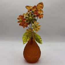 Vintage 1970s Gamut Designs Lucite Resin Flowers in Vase picture