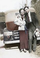 Bonnie Parker & Clyde, Capone, Mob vintage photo reproduction High quality 053 picture
