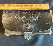 RARE Original Civil War 1864 Manns Calvary Cartridge Box w/ Original Tin Insert picture