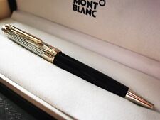 MONTBLANC Meisterstuck Solitaire Doue Black Resin Silver Tone Ballpoint Pen picture