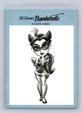 Catwoman - 2017 Cryptozoic DC Bombshells Sketches parallel insert card #02 picture