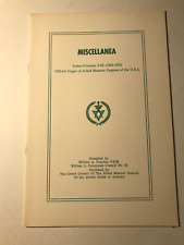 Freemasonry Miscellanea Index volumes I-IX 1933-1970 USA Allied Masonic Degrees picture